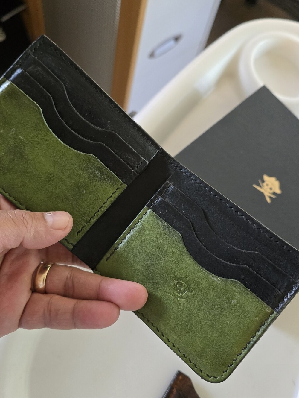 Pirate Goods Captain Bifold Leather Handmade Slim Wallet